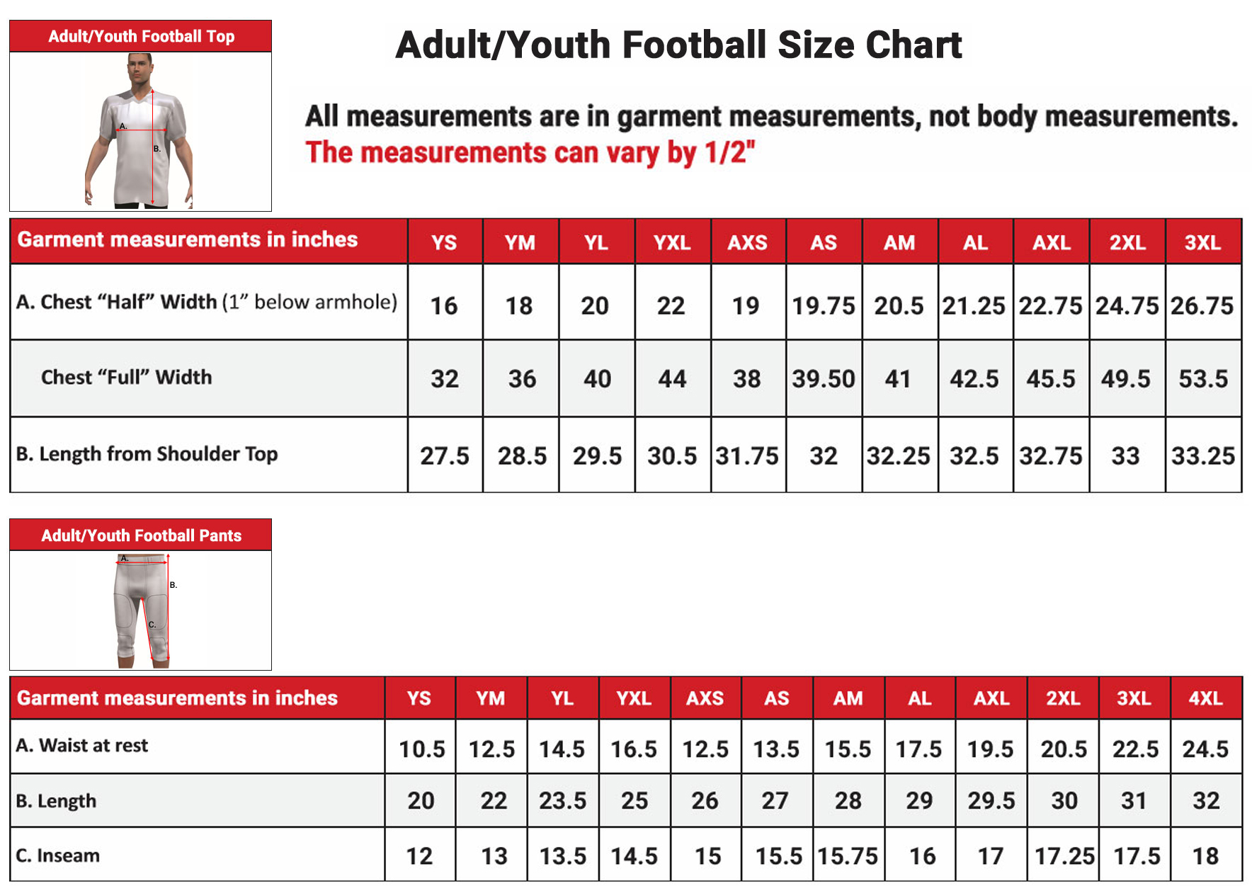 Control Series - Adult/Youth Goal Line Classic Custom Sublimated